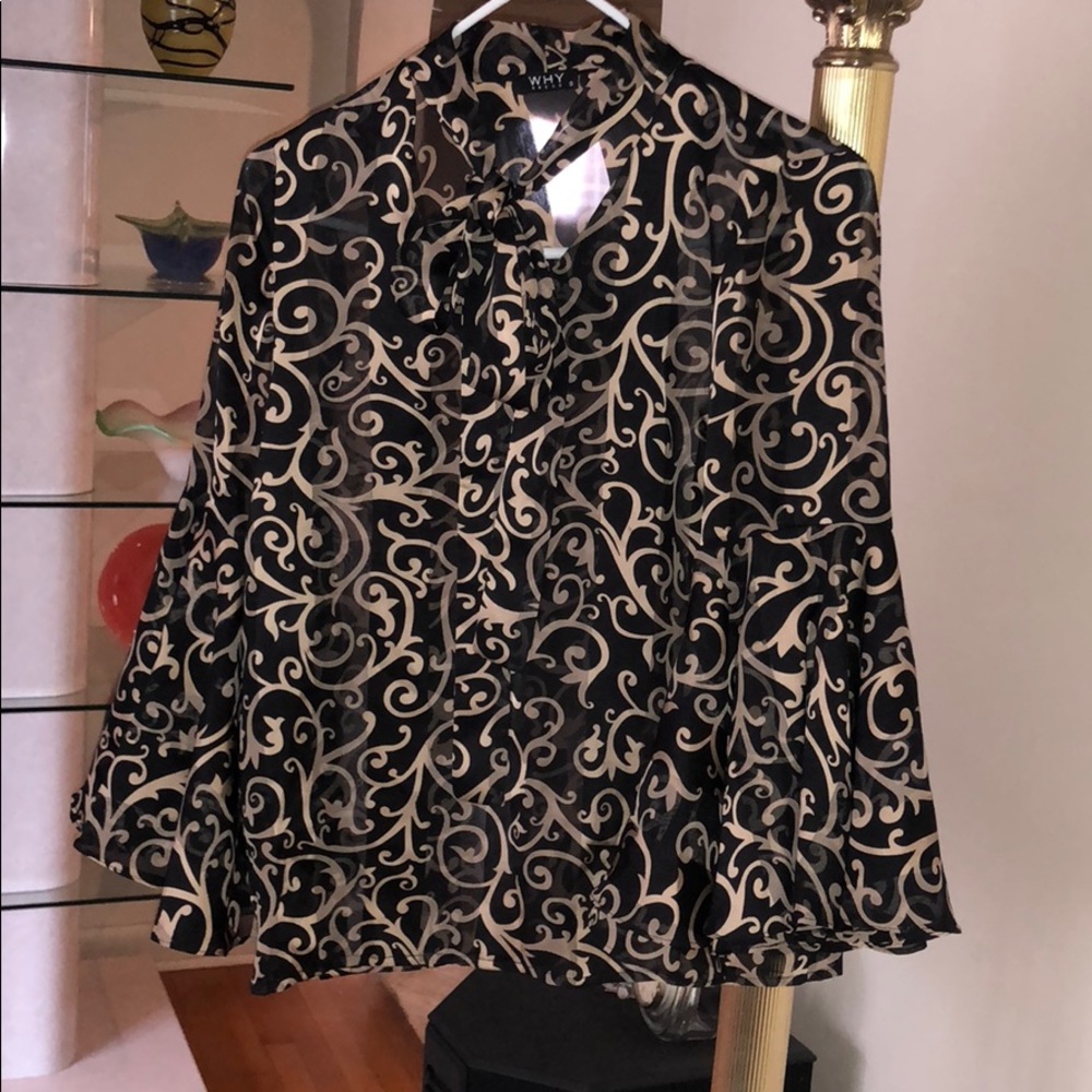 Peplum Sleeved Blouse